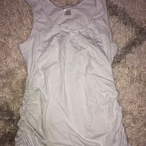 White Maternity Tank Top